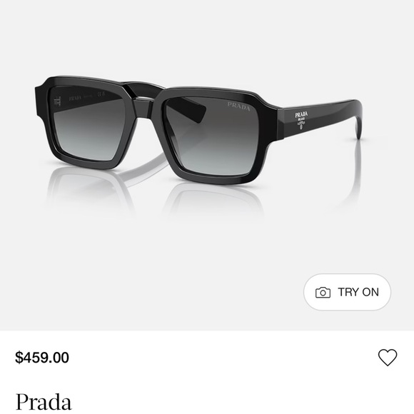 Prada Sleek Black Designer Sunglasses - Picture 1 of 5